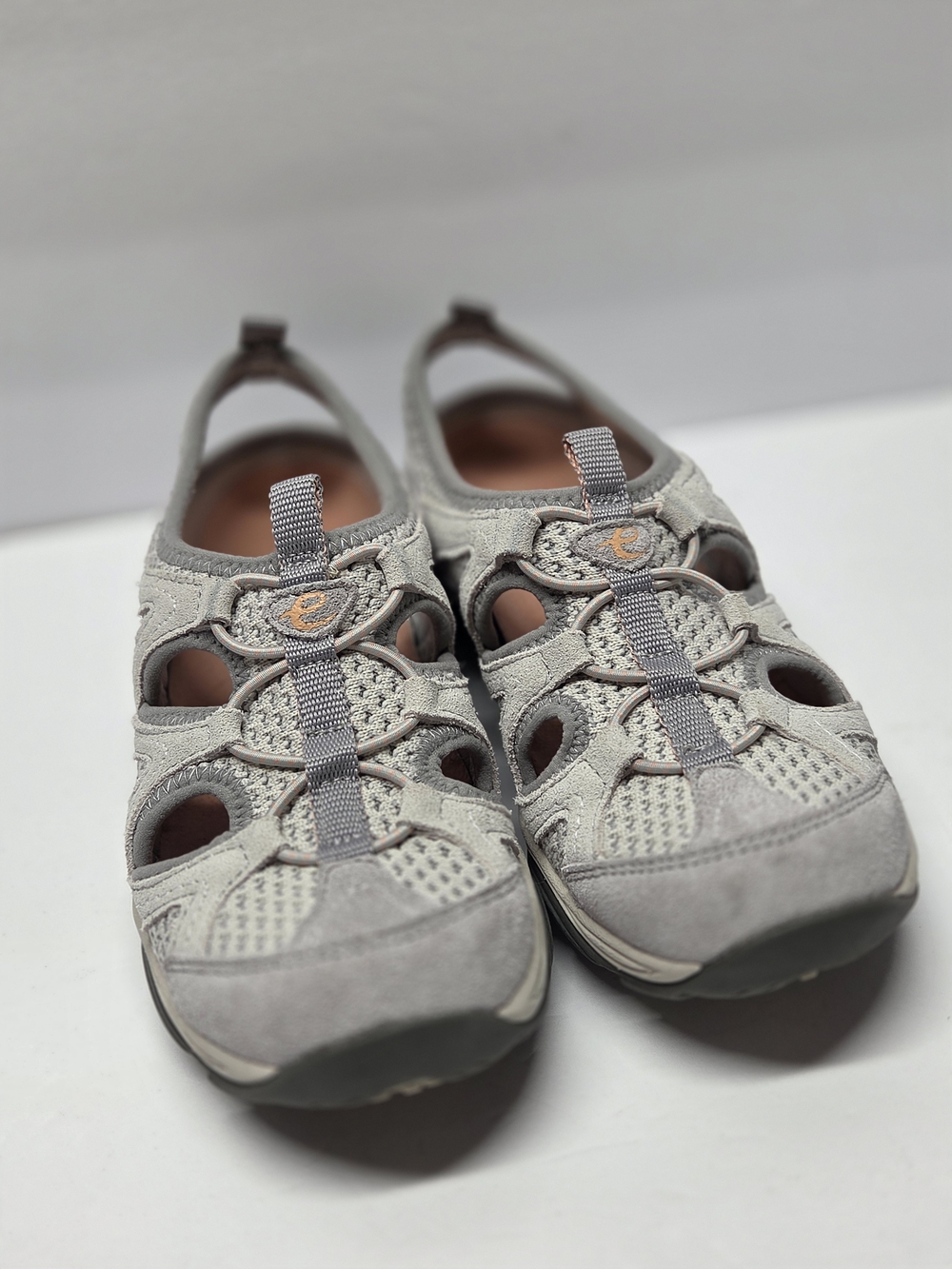Easy Spirit Gray Slip-On Sport Sandals